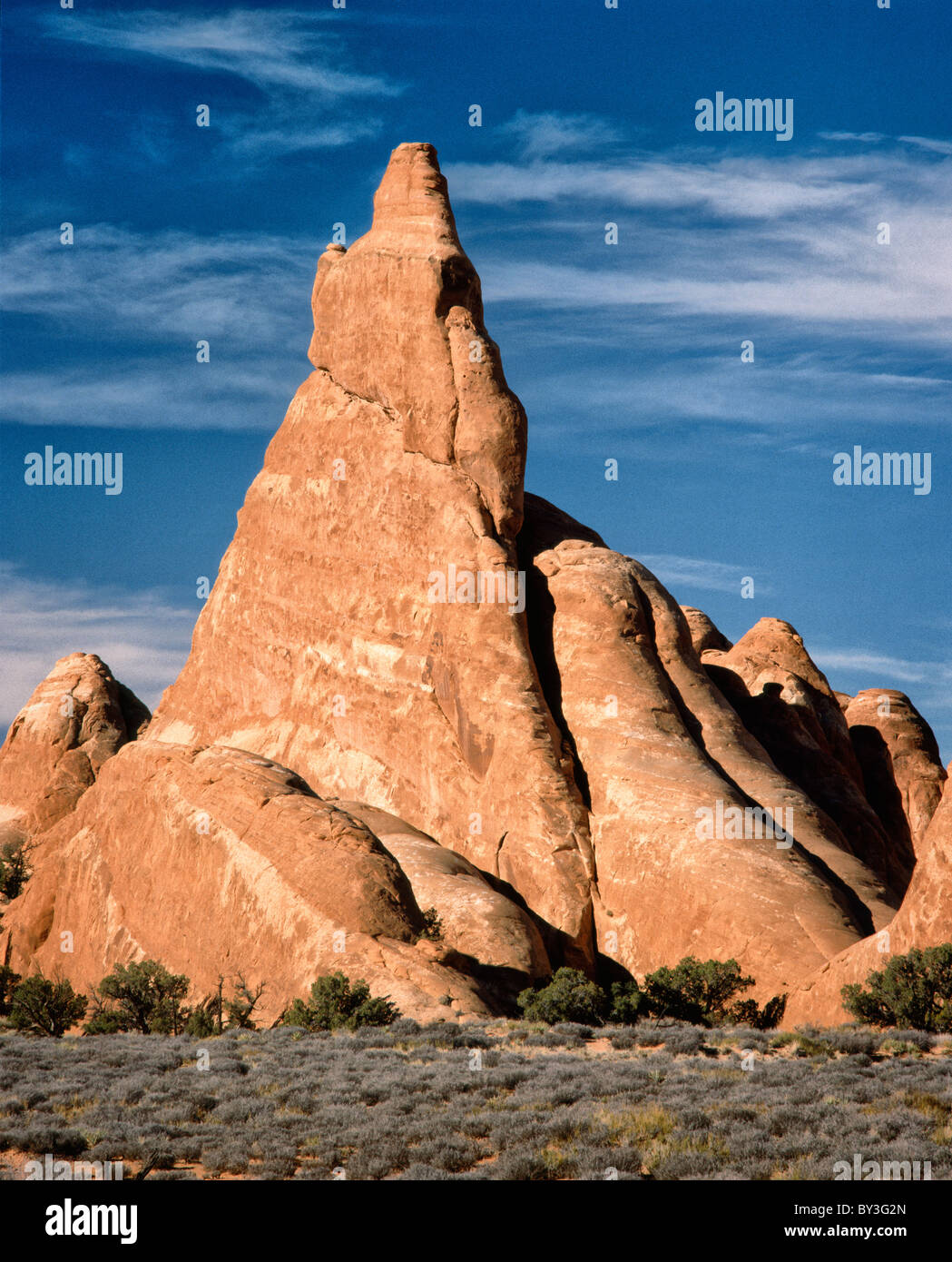 USA, Utah, Pinnacle in desert Banque D'Images