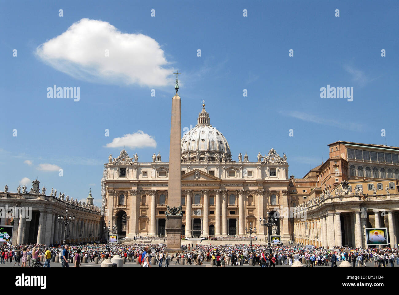 Basilique St Pierre Vaticano Roma Italie Banque D'Images