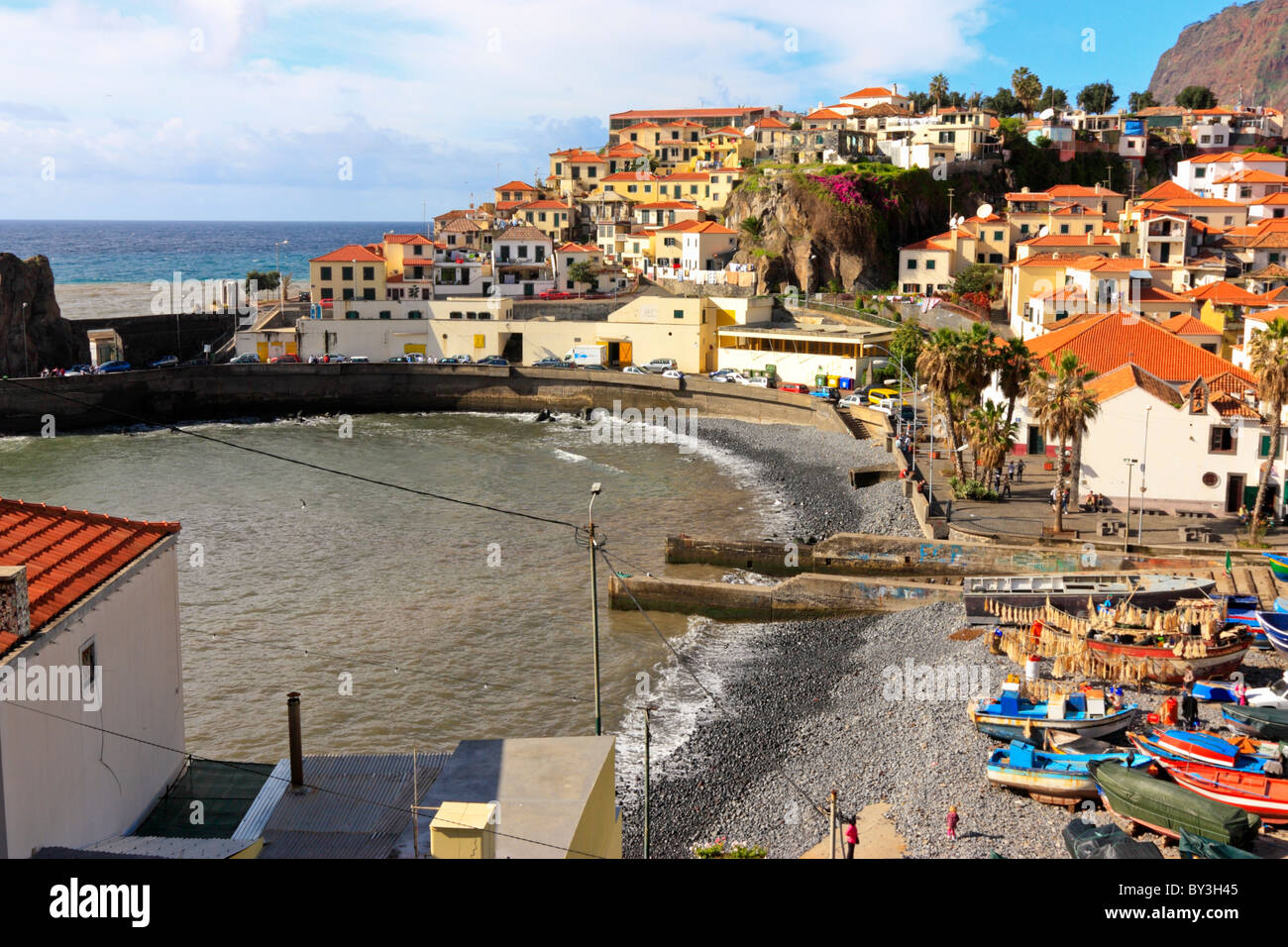 Camara dos Lobos, un village de pêcheurs de l'île de Madère, Portugal Banque D'Images