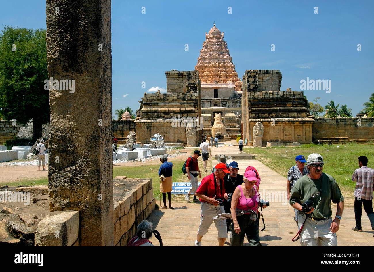 TEMPLE de Shiva dans le Tamil Nadu GANGAIKONDACHOLAPURAM Banque D'Images