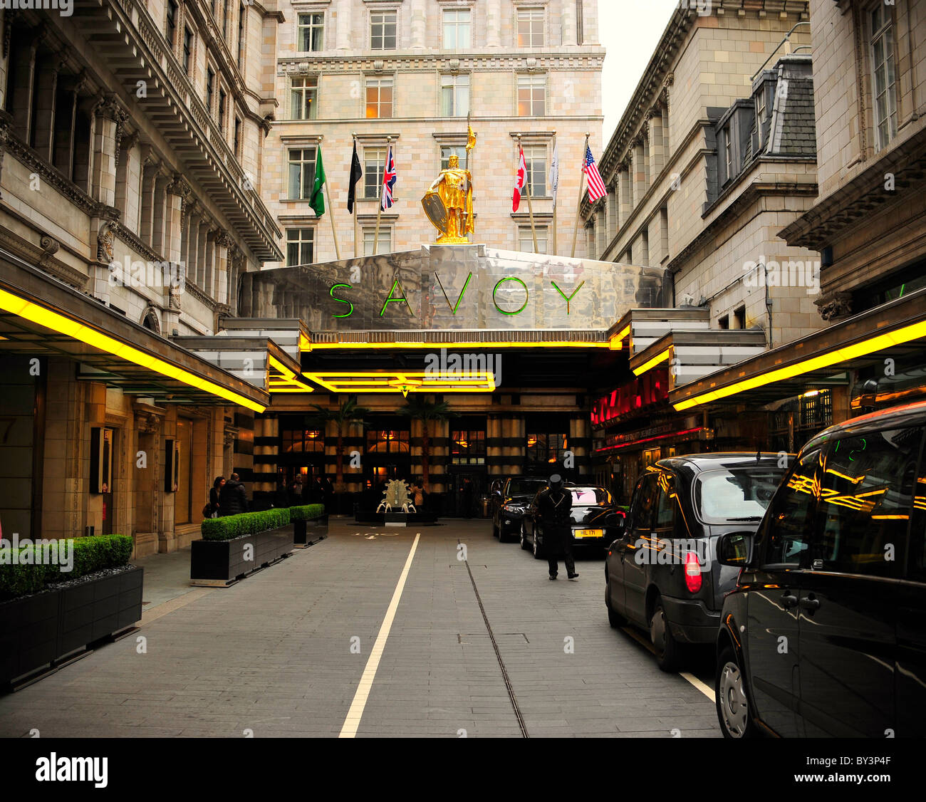 Savoy Hotel à Londres Banque D'Images