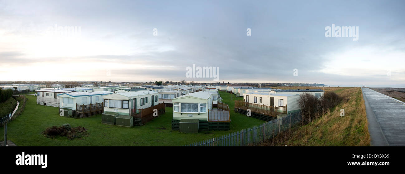 Camping site statique swalecliffe chestfield Banque D'Images