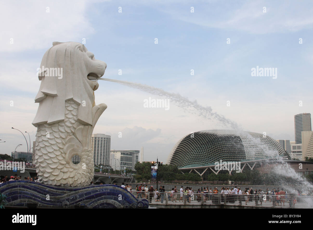 Statue du Merlion Merlion Park, à Singapour Banque D'Images