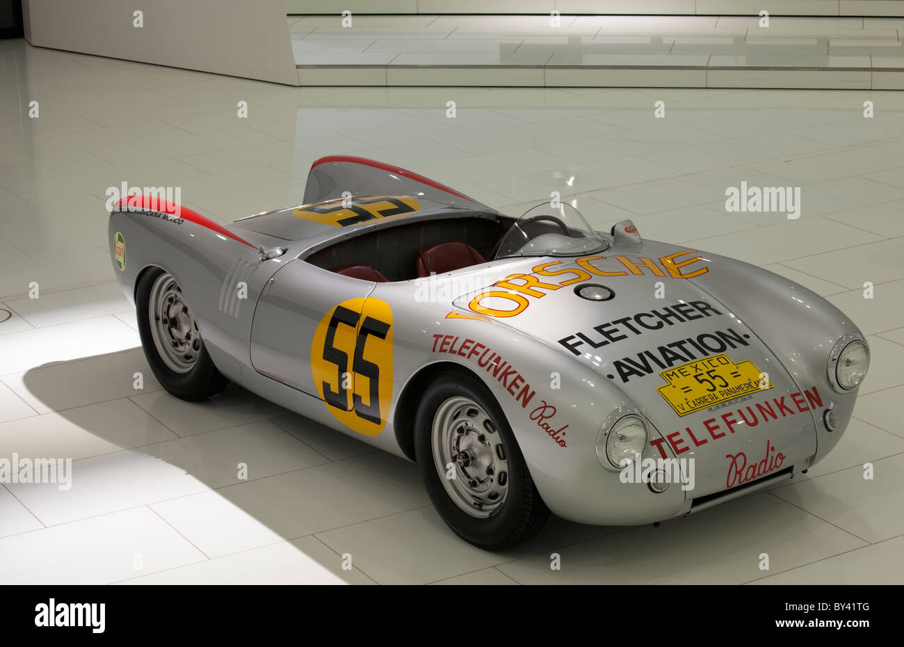 Allemagne Stuttgart,Musée,Porche, 1955 Porsche 550 RS Spyder Banque D'Images