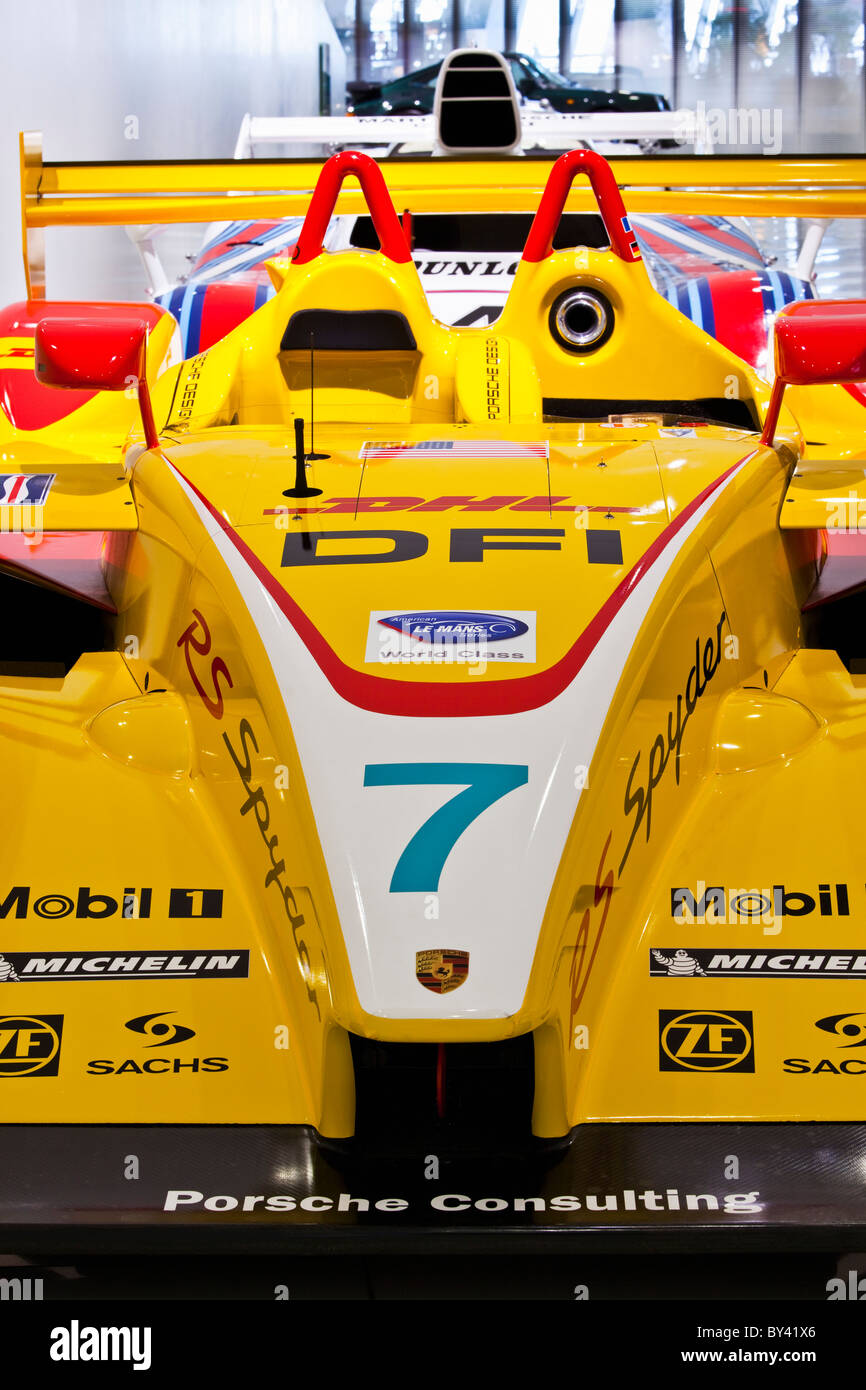 Allemagne, Stuttgart, Porsche Museum, Penske Porsche RS Spyder Banque D'Images