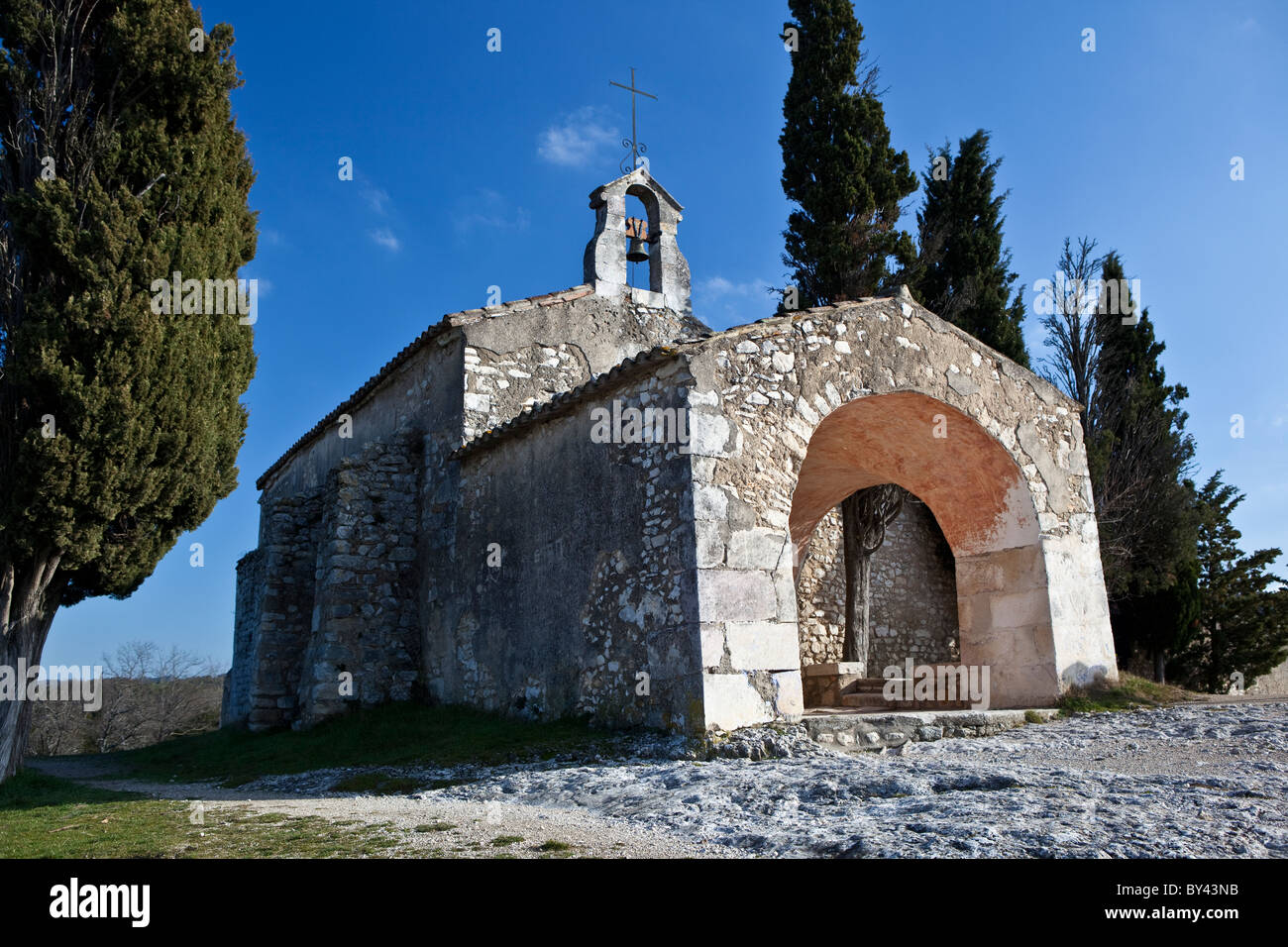 Chapelle saint sixte eygalieres Banque de photographies et d’images à
