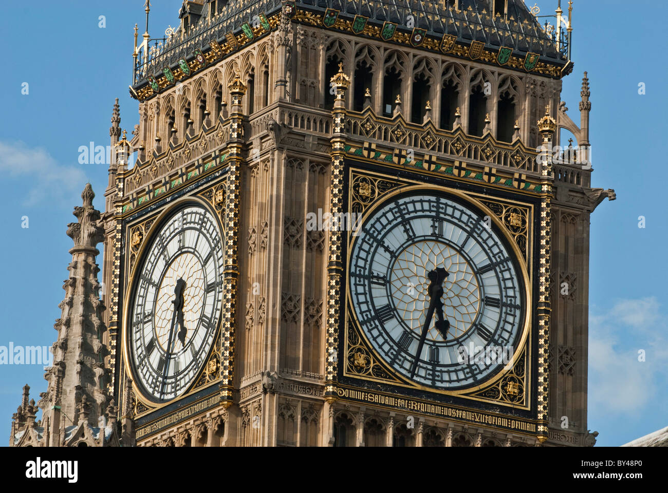 Horloge St Stephens Tower, Palais de Westminster, le parlement britannique à Londres Big Ben Banque D'Images