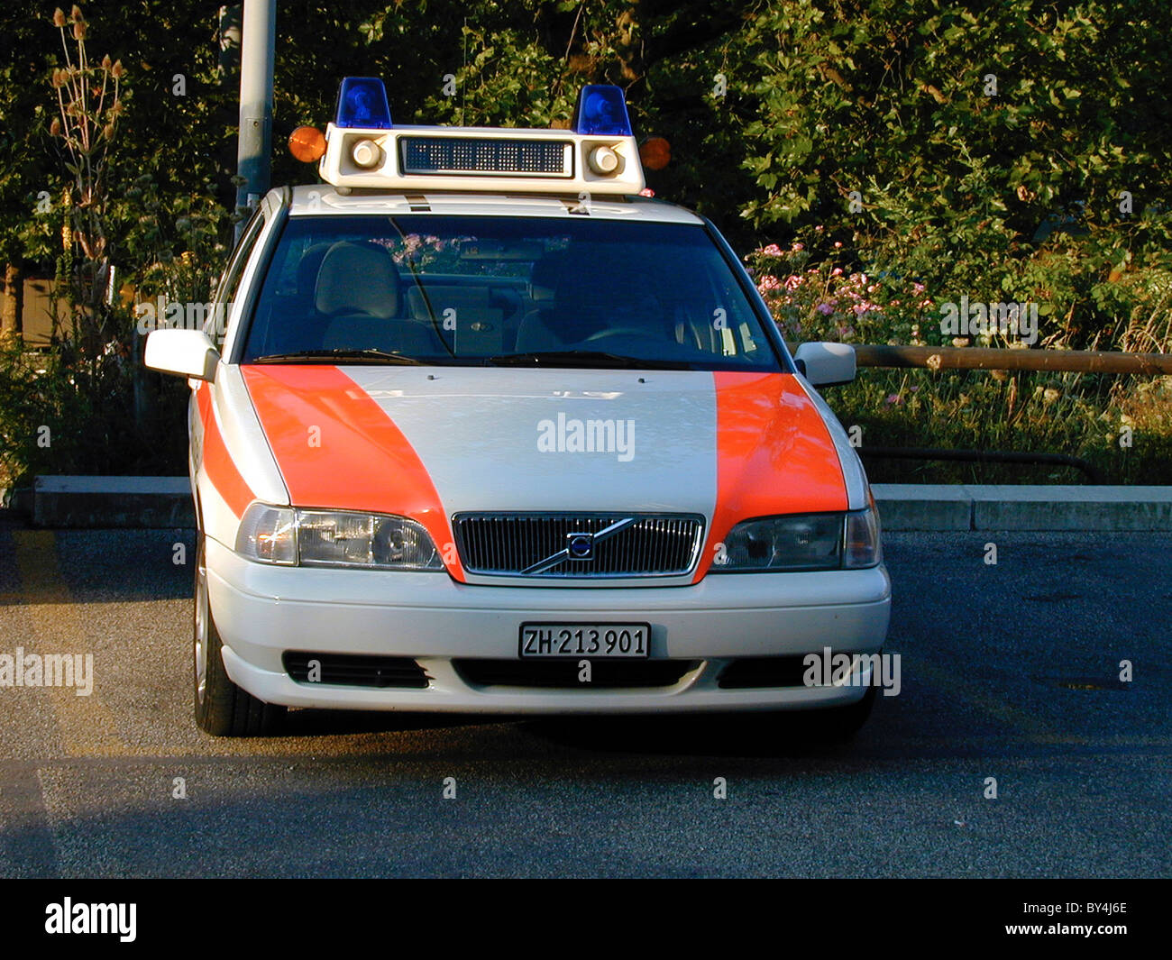 Voiture de police de Zurich Banque D'Images