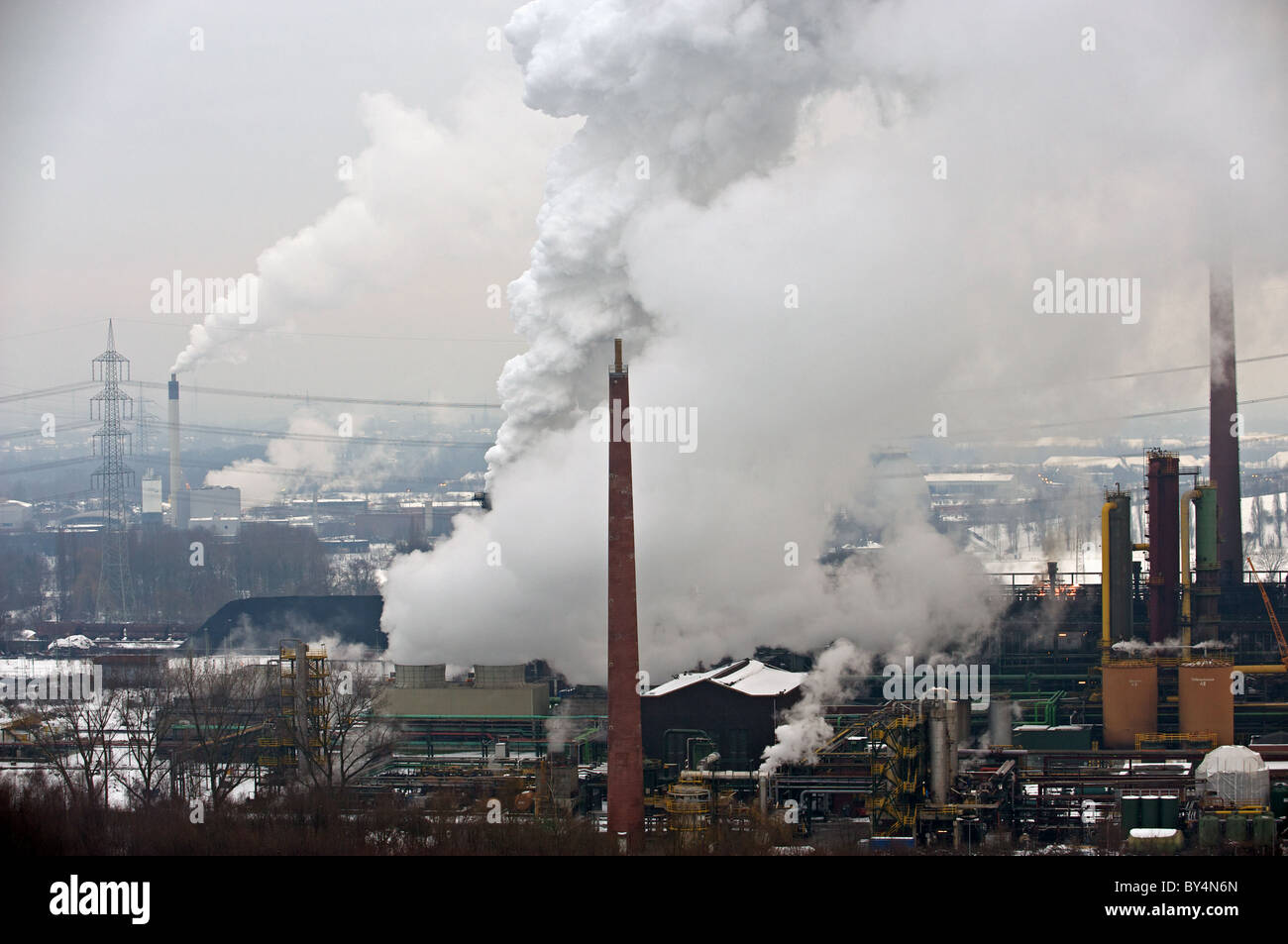 L'industrie lourde, Bottrop, Allemagne. Banque D'Images