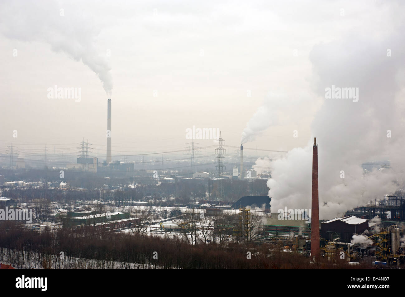 L'industrie lourde, Bottrop, Allemagne. Banque D'Images