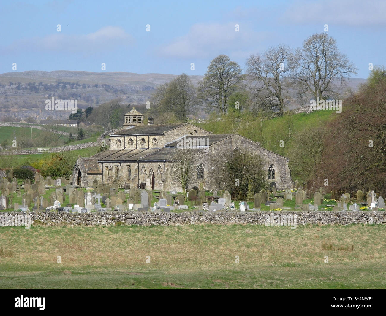 Linton église, wharfedale, Yorkshire Dales national park, North Yorkshire, England, UK Banque D'Images