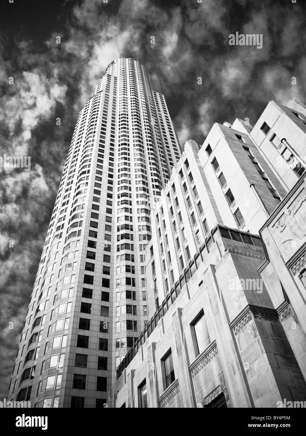 La U.S. Bank Tower, anciennement Library Tower et la First Interstate Bank World Centre Banque D'Images