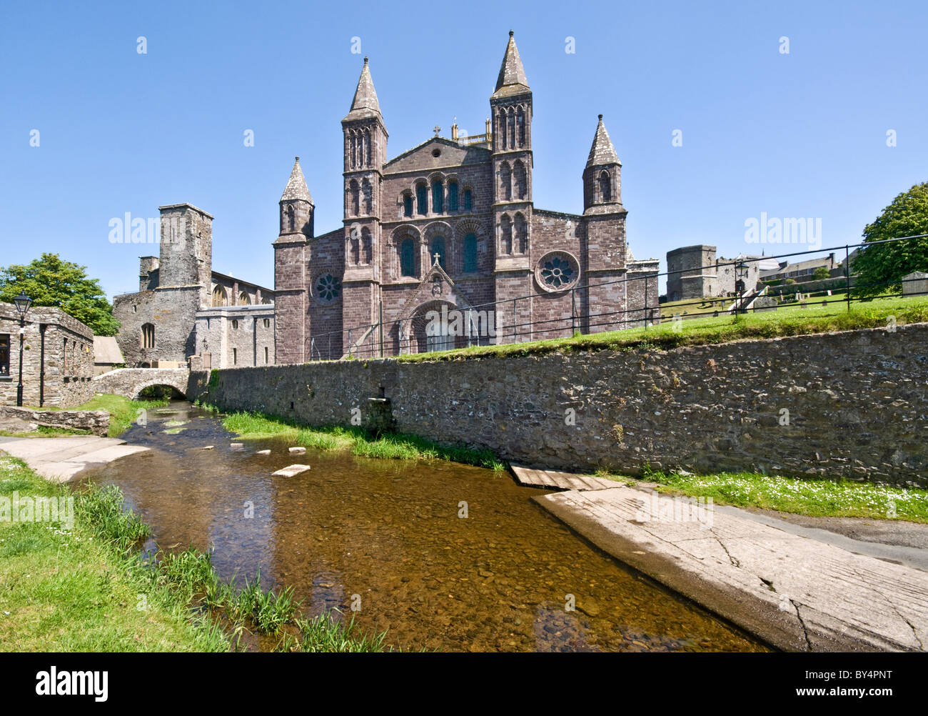 Cathédrale St Davids, St Davids, Pembrokeshire, Pays de Galles Banque D'Images