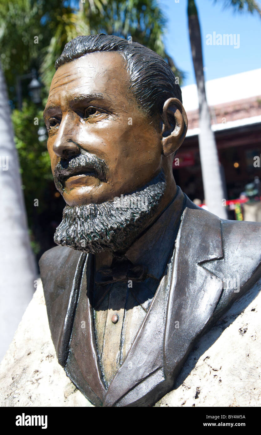 Buste de William Curry 1821-1896 dans le jardin de sculptures historiques, Key West, Floride Banque D'Images