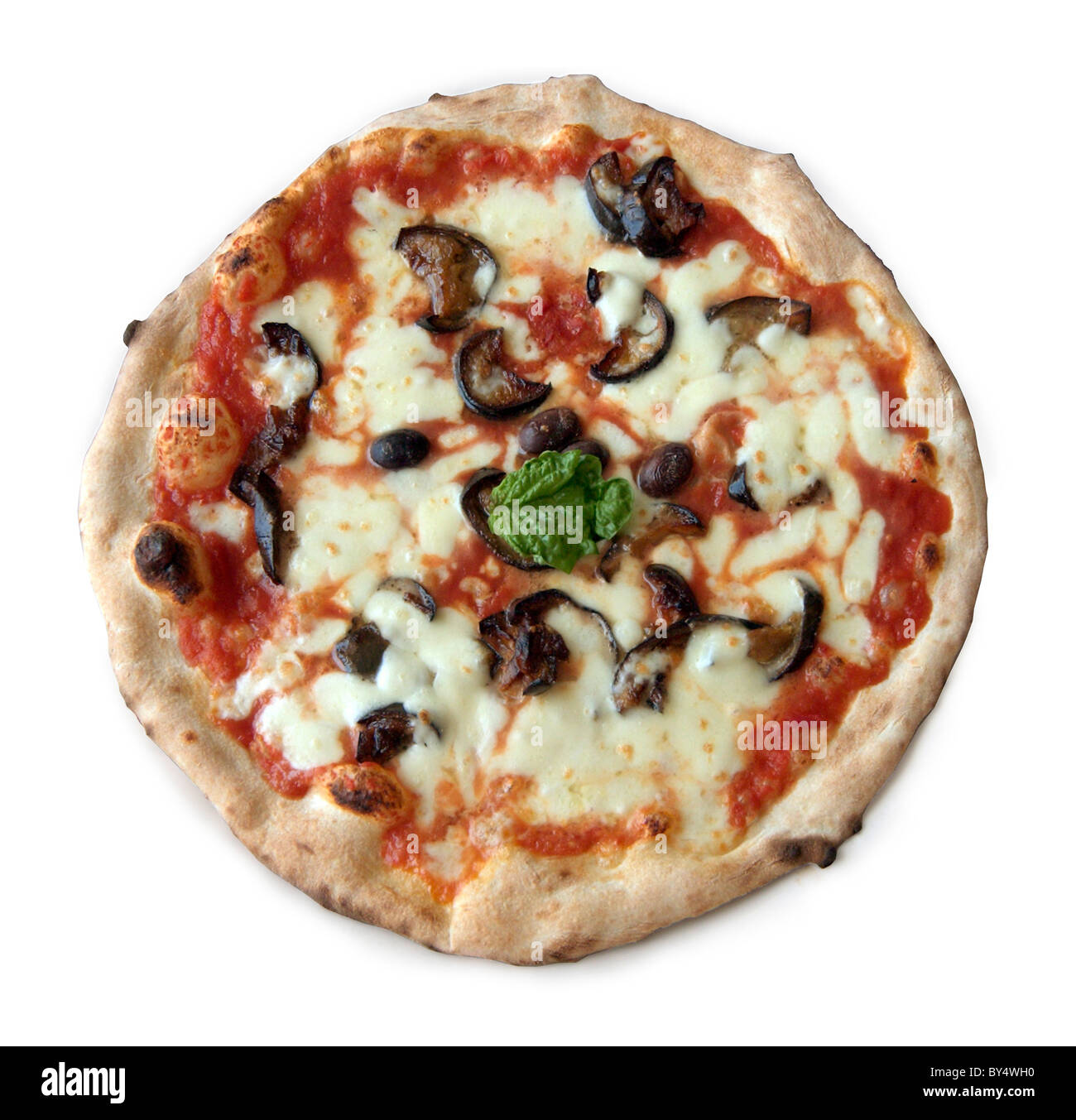 Pizza cuite au four traditionnel, Italie Banque D'Images