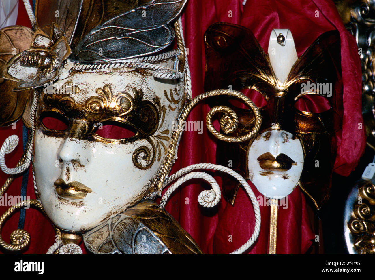 Les masques de carnaval, Venise, Italie Banque D'Images