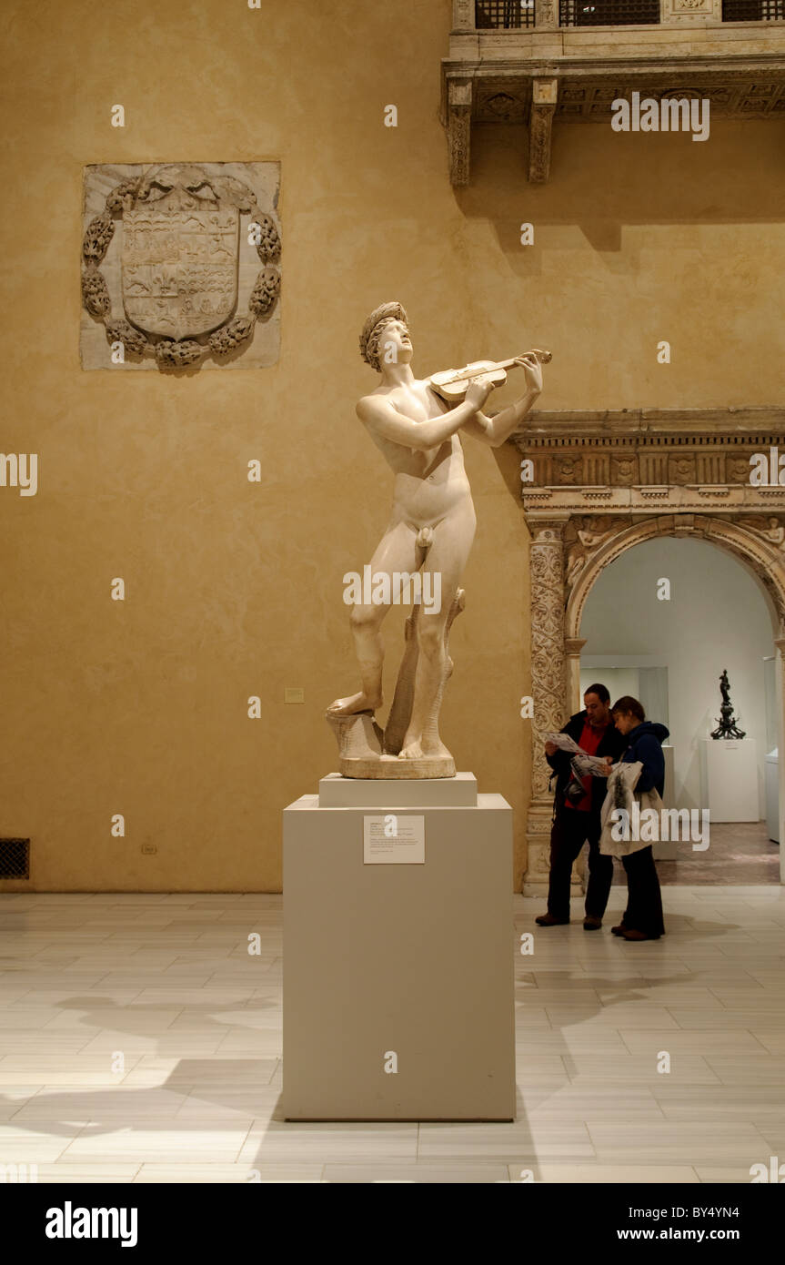 Orpheus, marbre, par Cristoforo Stati, fin 16ème-début du 17e siècle, Metropolitan Museum of Art, New York City Banque D'Images