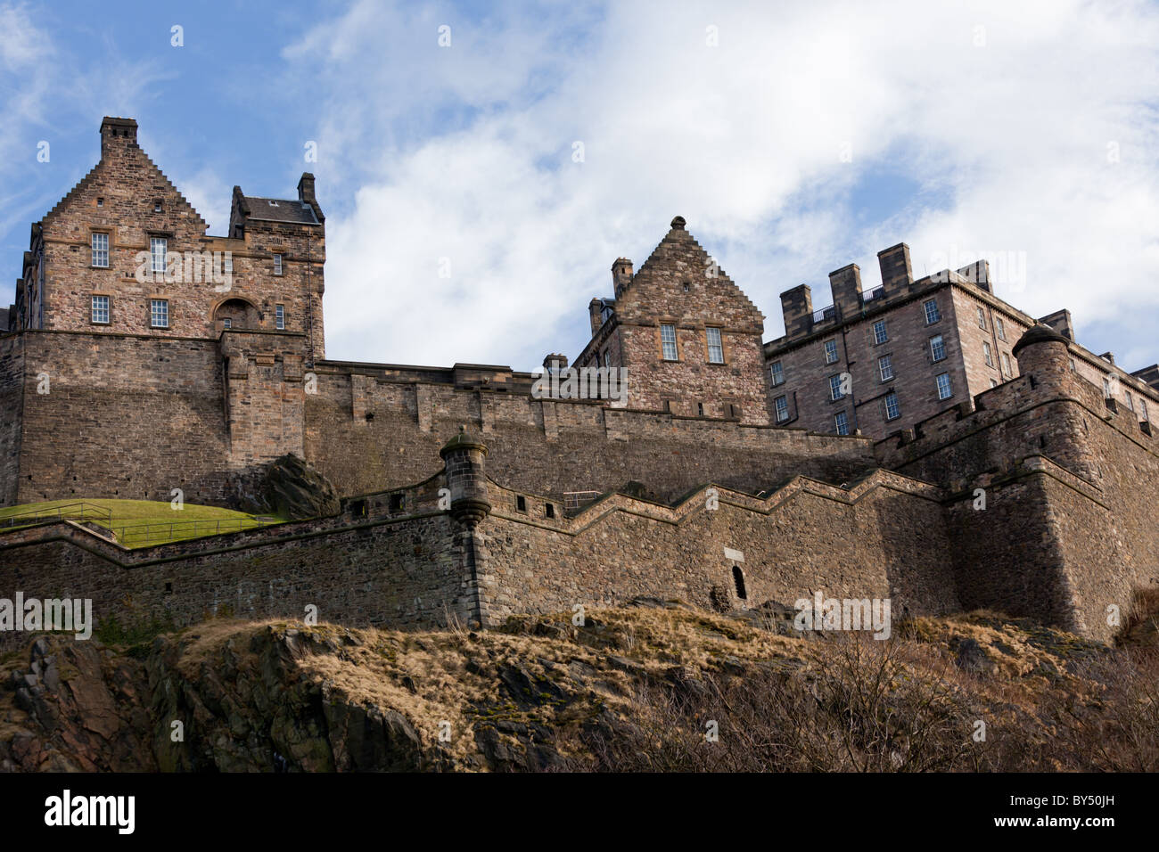 Le Château d'Édimbourg, vus de l'ouest Banque D'Images