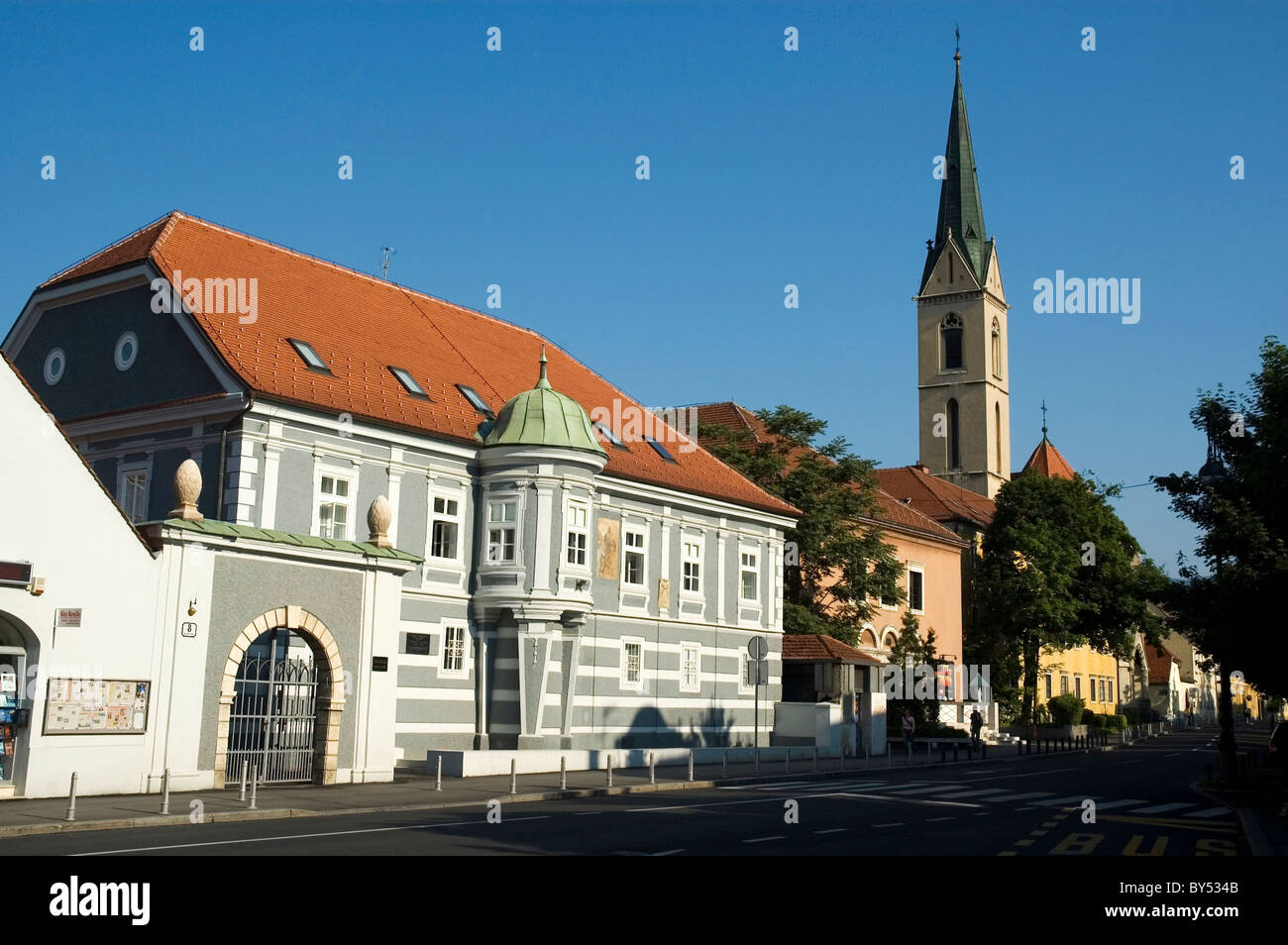 Elk192-1067 Croatie, Zagreb, Kaptol, scène de rue Banque D'Images