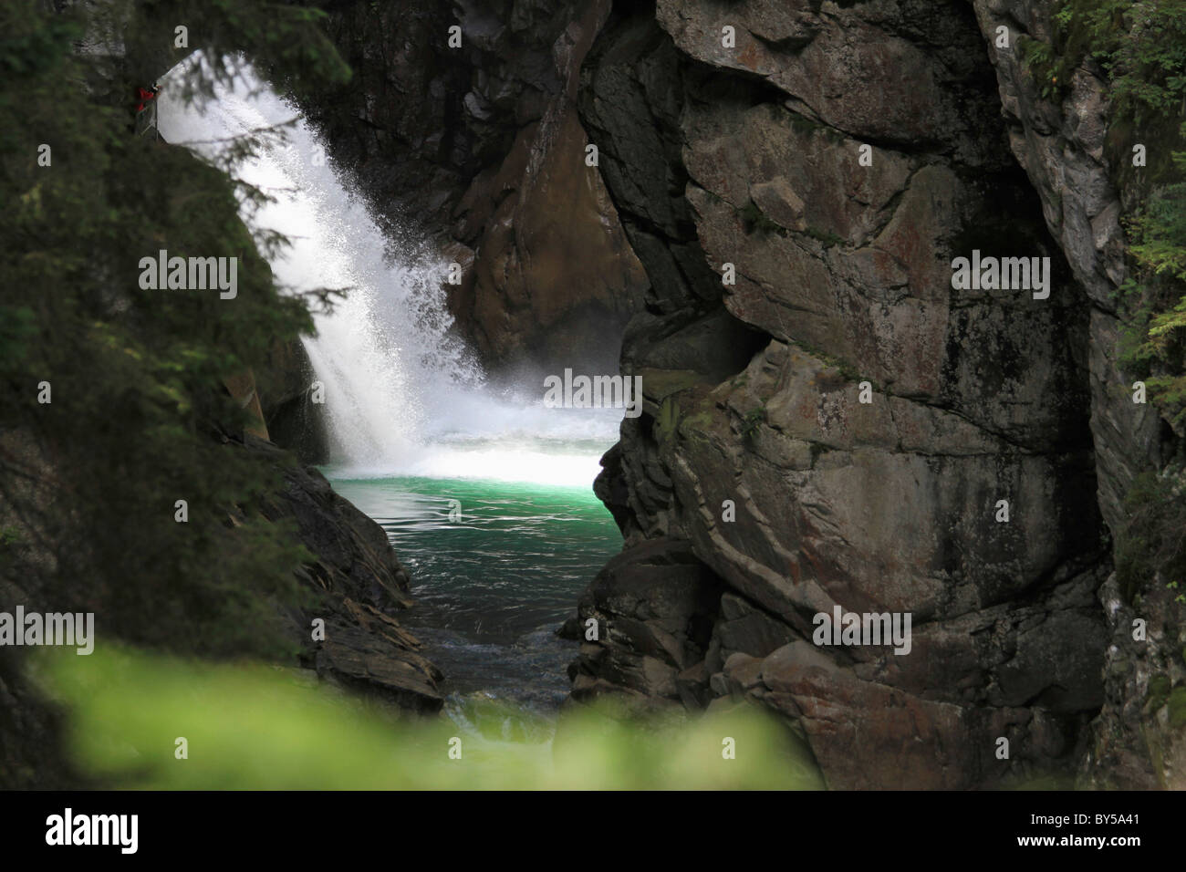 Vue d'une chute de roches Banque D'Images