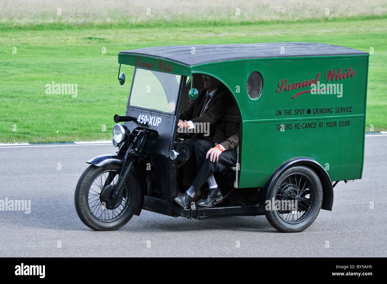 1933 Raleigh 3 Van à roues Banque D'Images
