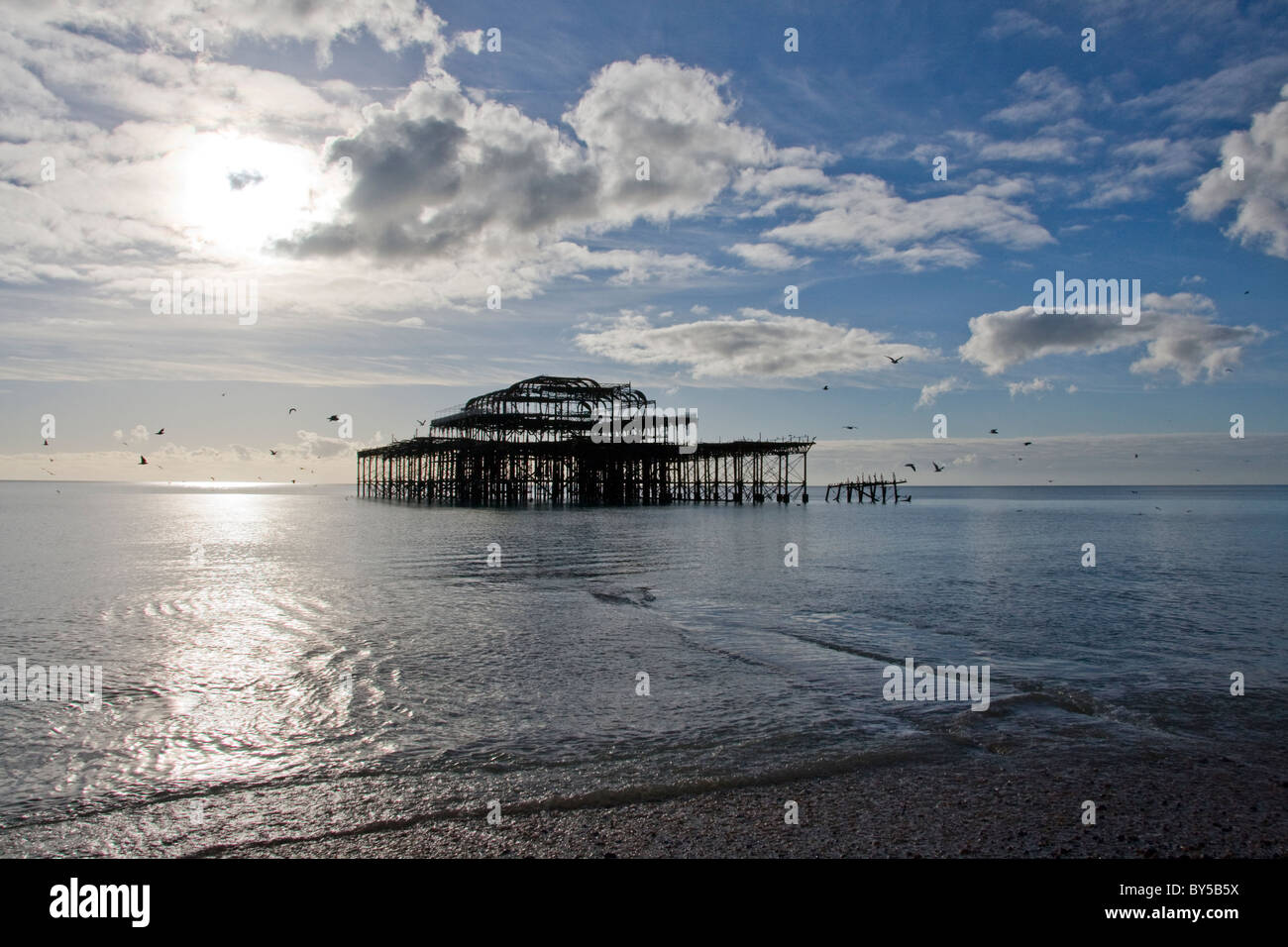 West Pier de Brighton, East Sussex, Angleterre Banque D'Images