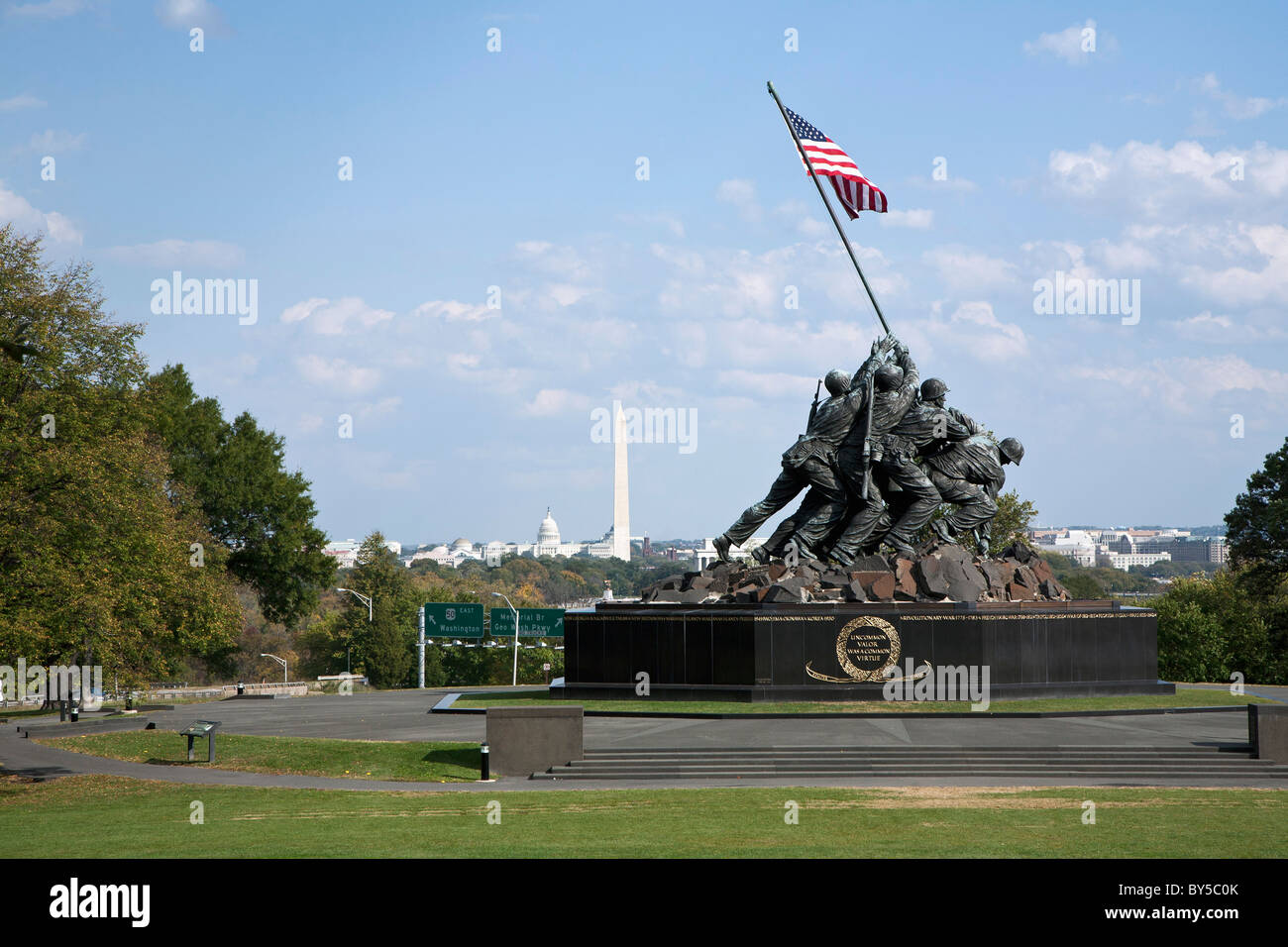 Le Mémorial Iwo Jima, Arlington, Virginia Banque D'Images