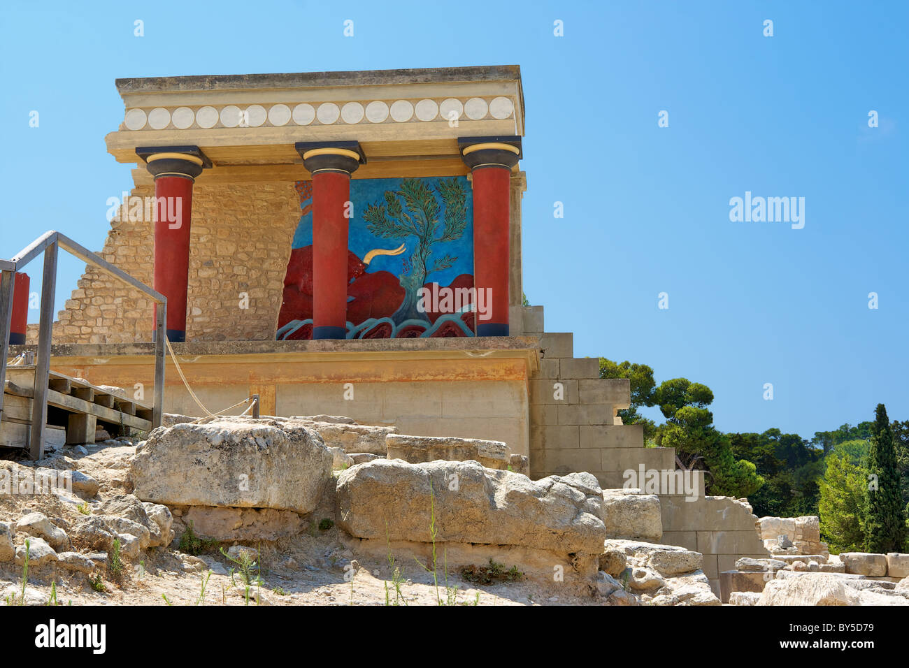 Palais de Knossos. Crète, Grèce Banque D'Images