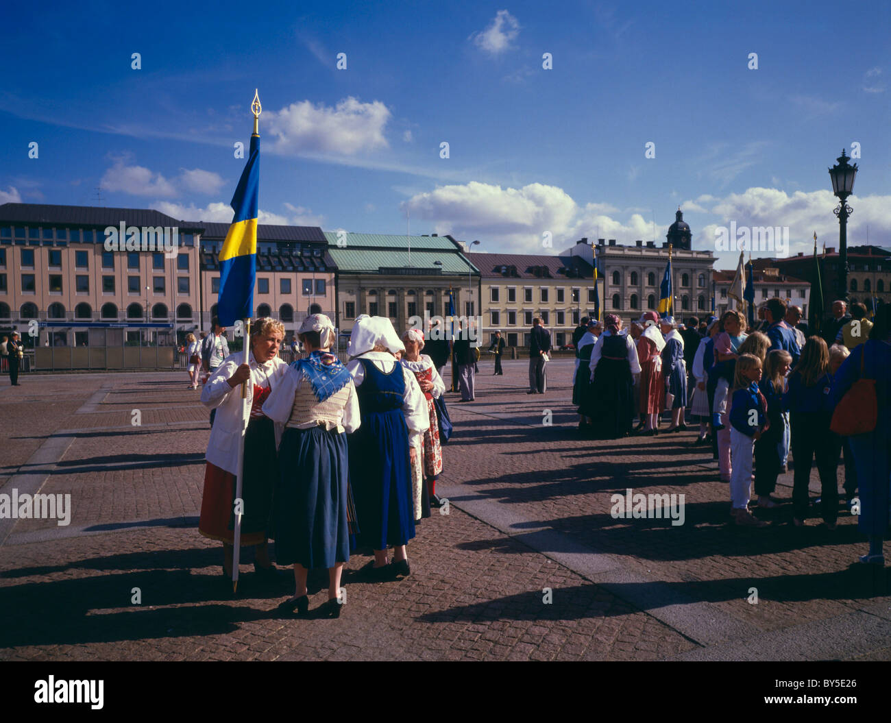 Fête nationale suédoise de Suède Photo Stock Alamy