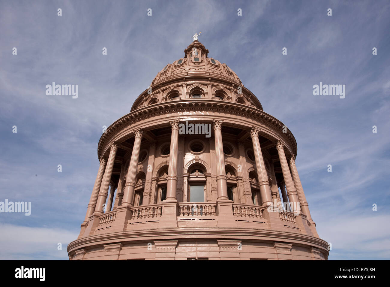 Dôme du Capitole du Texas, construit dans le style de l'architecture néo-Renaissance et achevée en 1888, à Austin. Banque D'Images