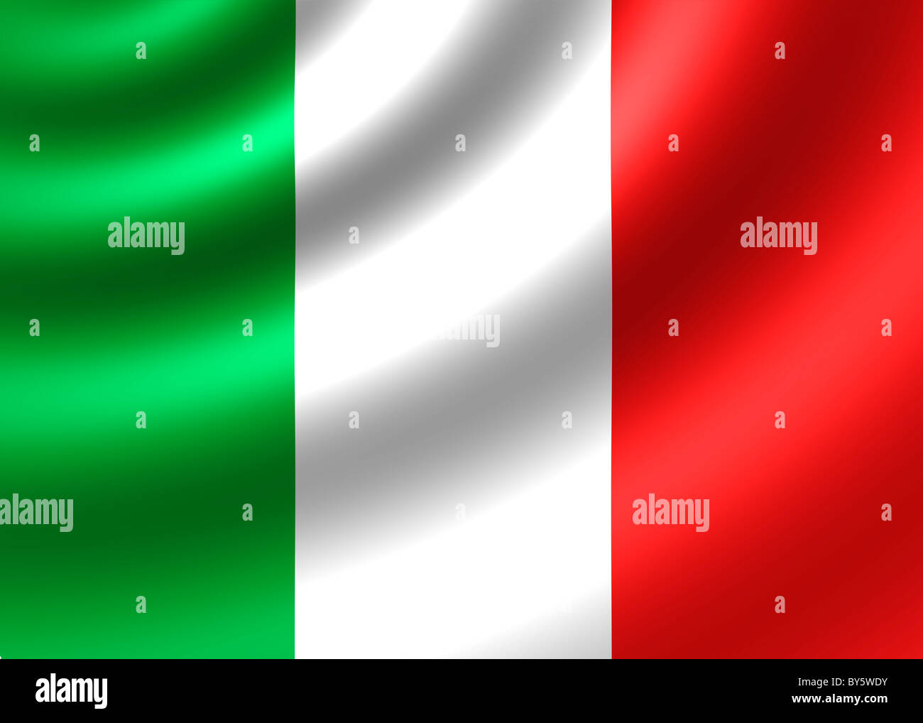 drapeau de l’Italie Banque D'Images