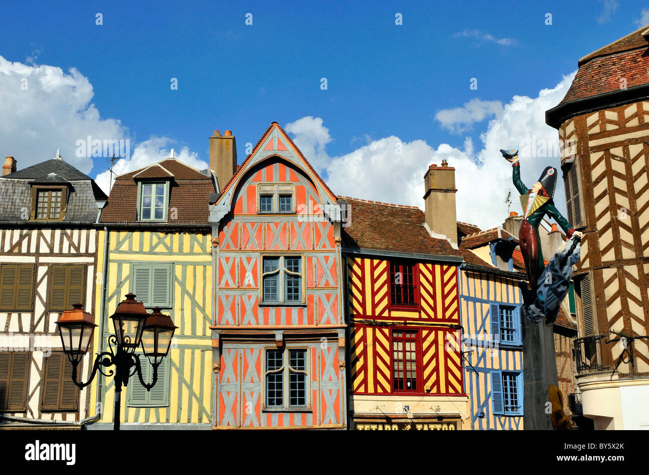 Auxerre (89) : la vieille ville Banque D'Images