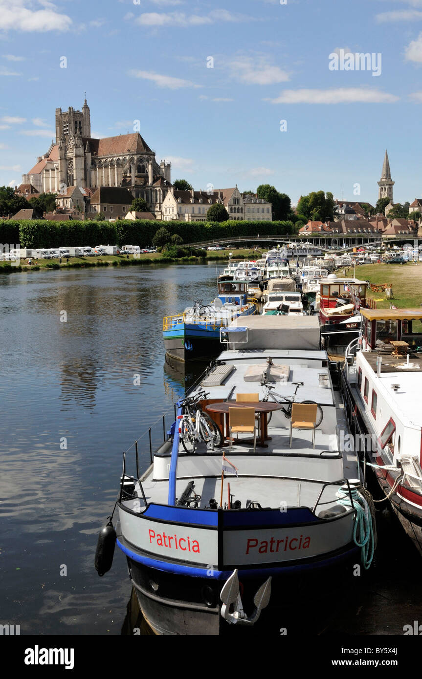 Auxerre (89) : la ville Banque D'Images