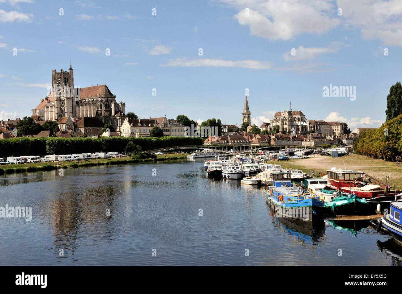 Auxerre (89) : la ville Banque D'Images