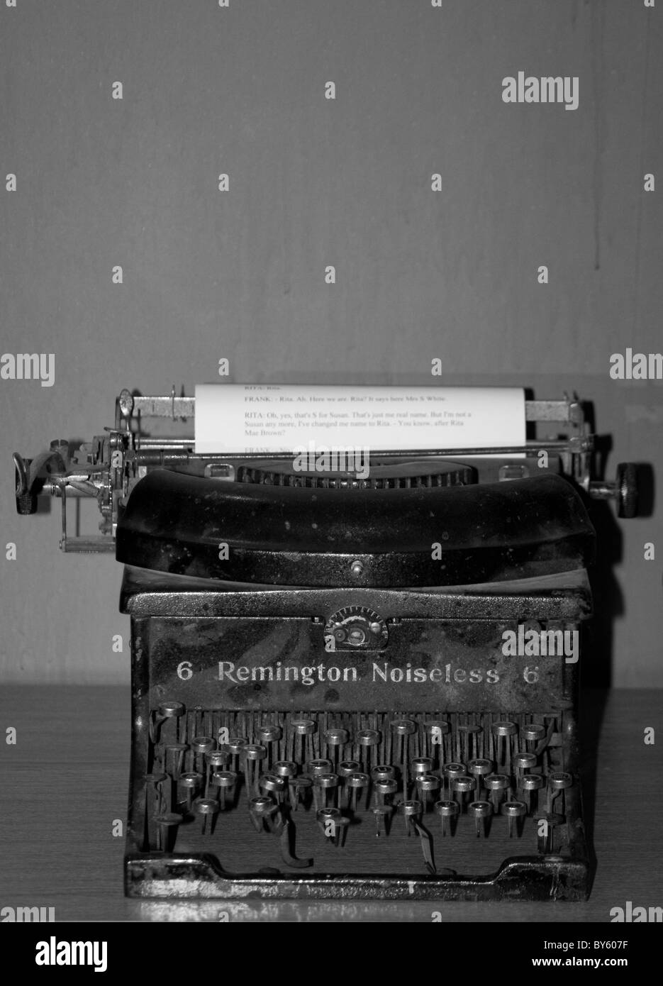Machine à écrire Remington Noiseless 6 Standard Banque D'Images