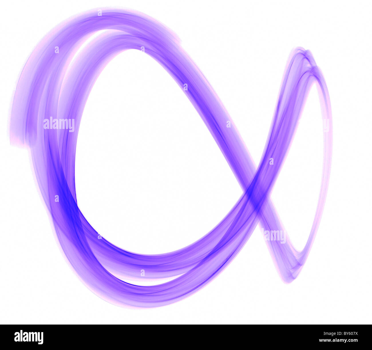 Blue swirl stries de courbe de lumière en spirale de couleur Banque D'Images