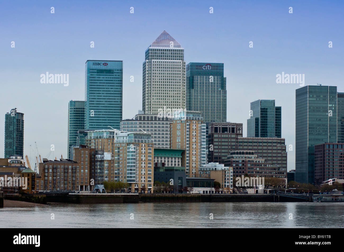Canary Wharf, Londres, Angleterre. Banque D'Images