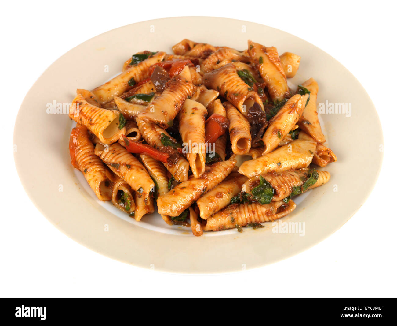 Salade de pâtes aux légumes Banque D'Images