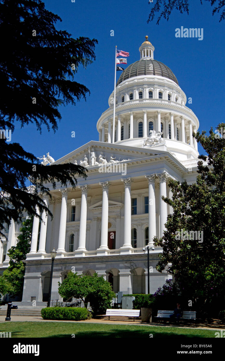 Le California State Capitol building à Sacramento, Californie, USA. Banque D'Images