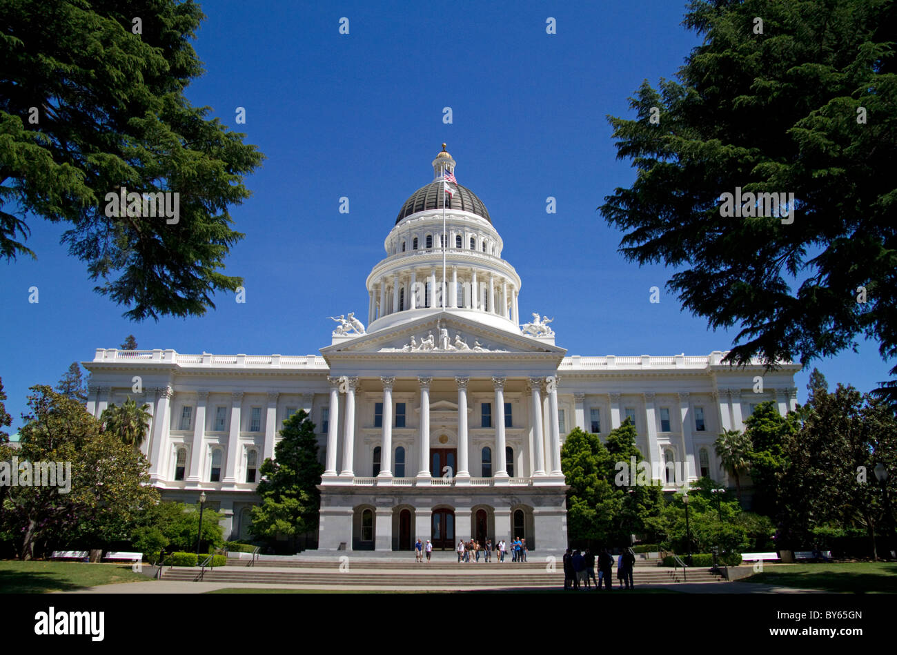 Le California State Capitol building à Sacramento, Californie, USA. Banque D'Images