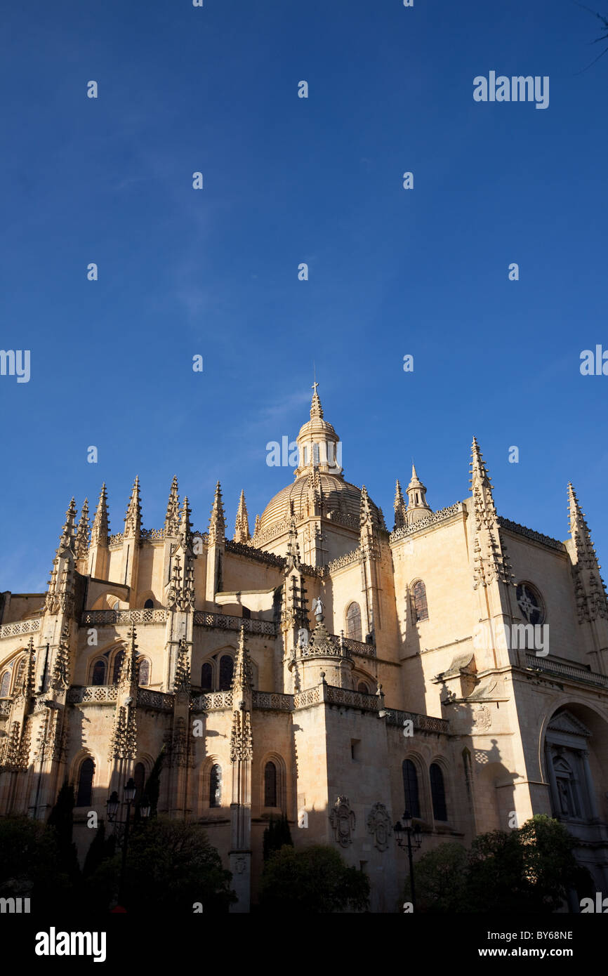 Cathédrale de Ségovie en Espagne. Banque D'Images
