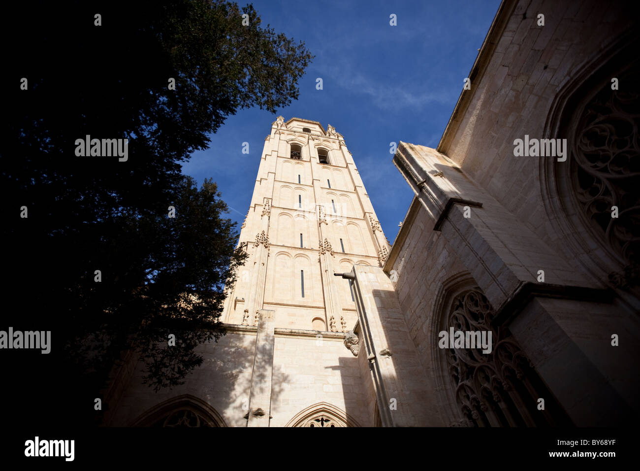 Tour de la cathédrale de Ségovie, Espagne. Banque D'Images