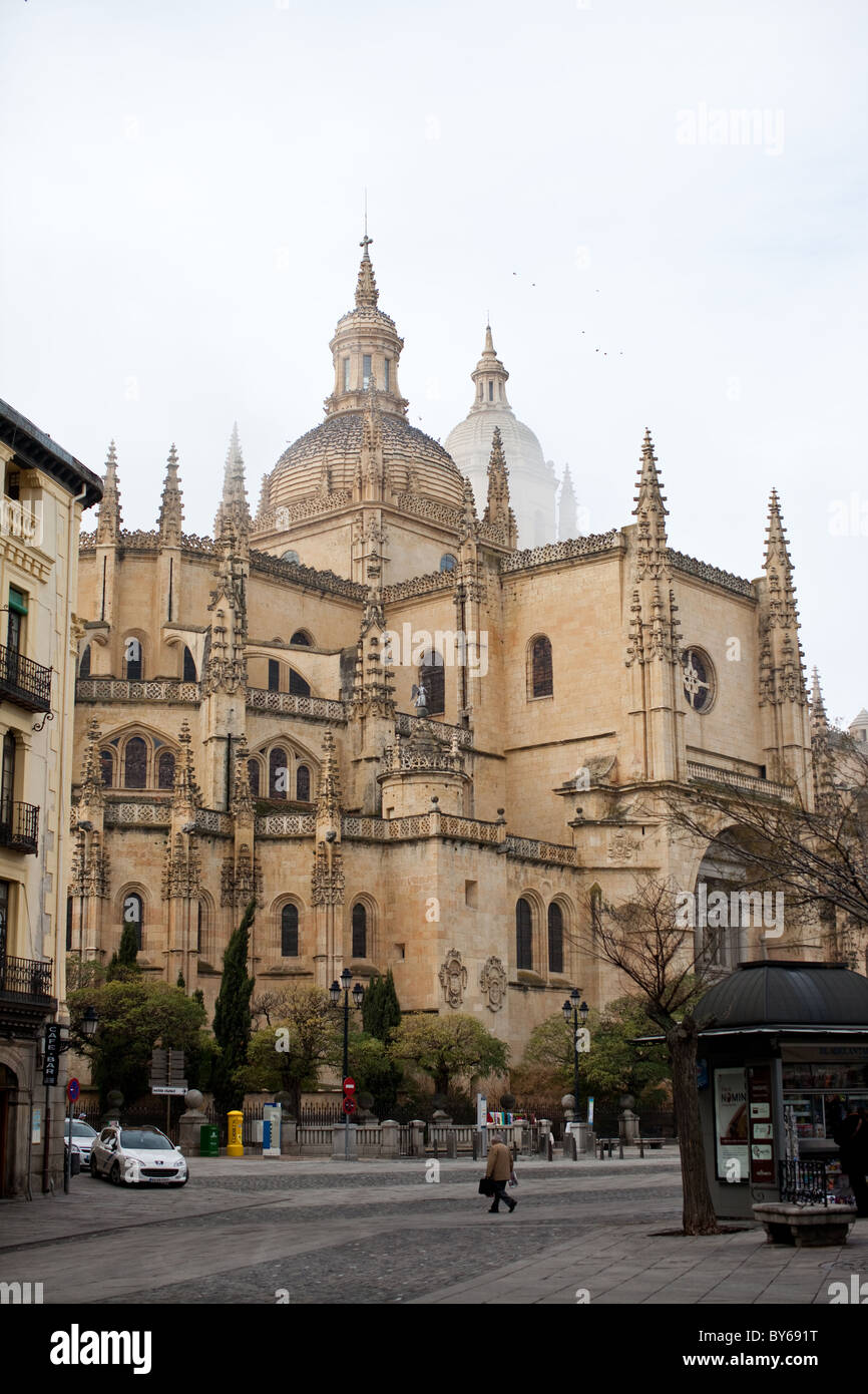 Cathédrale de Ségovie en Espagne. Banque D'Images