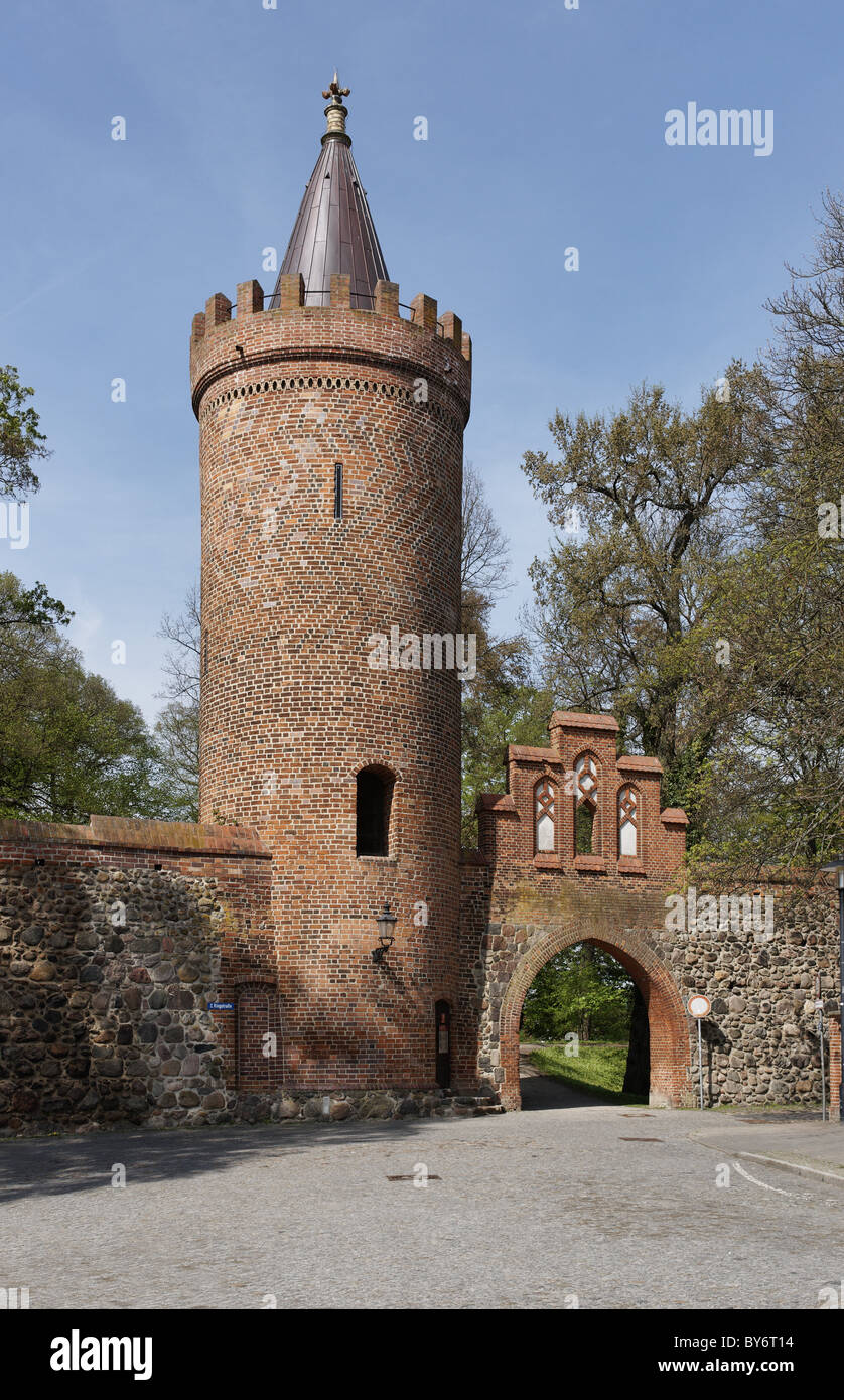 Fangelturm à Neubrandenburg, Rügen, Mecklembourg-Poméranie-Occidentale, Allemagne Banque D'Images