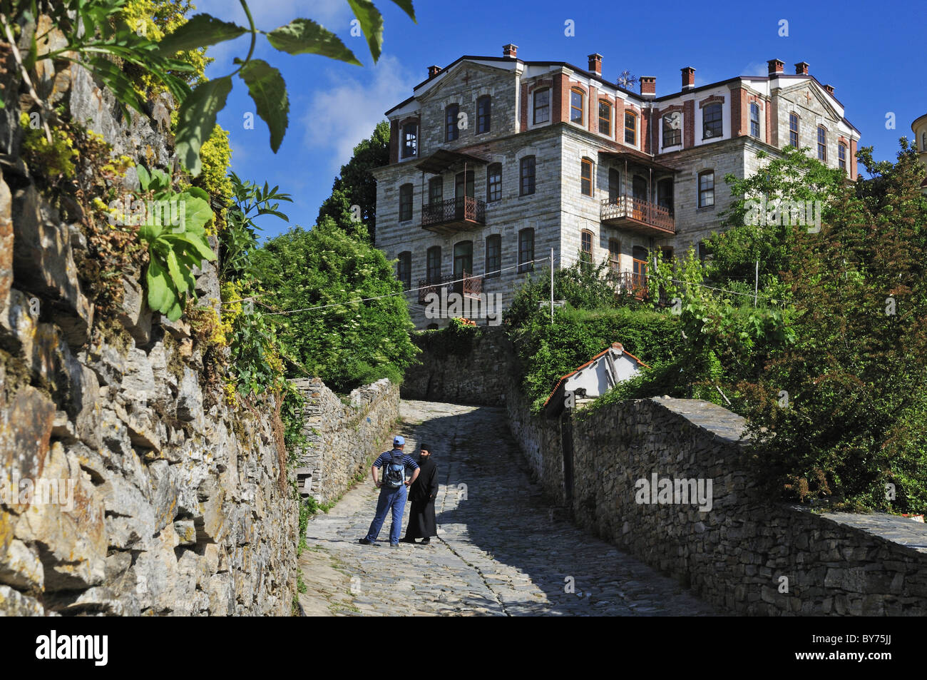 Karies, Athos mountain, Chalkidiki, Grèce Banque D'Images