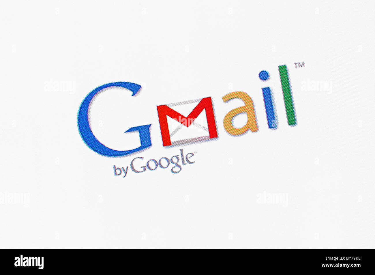 Capture d'écran du logo Gmail Banque D'Images