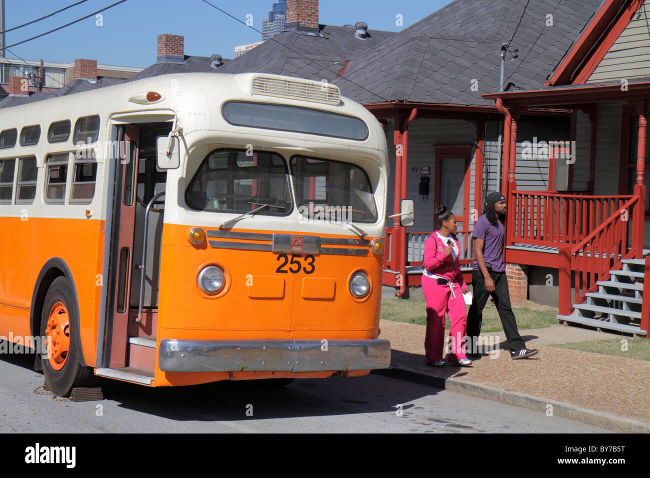Atlanta Georgia,Auburn Avenue,Martin Luther King Jr NHS,site historique national,histoire,mouvement des droits civils,ségrégation,shotgun House,préservation,M Banque D'Images