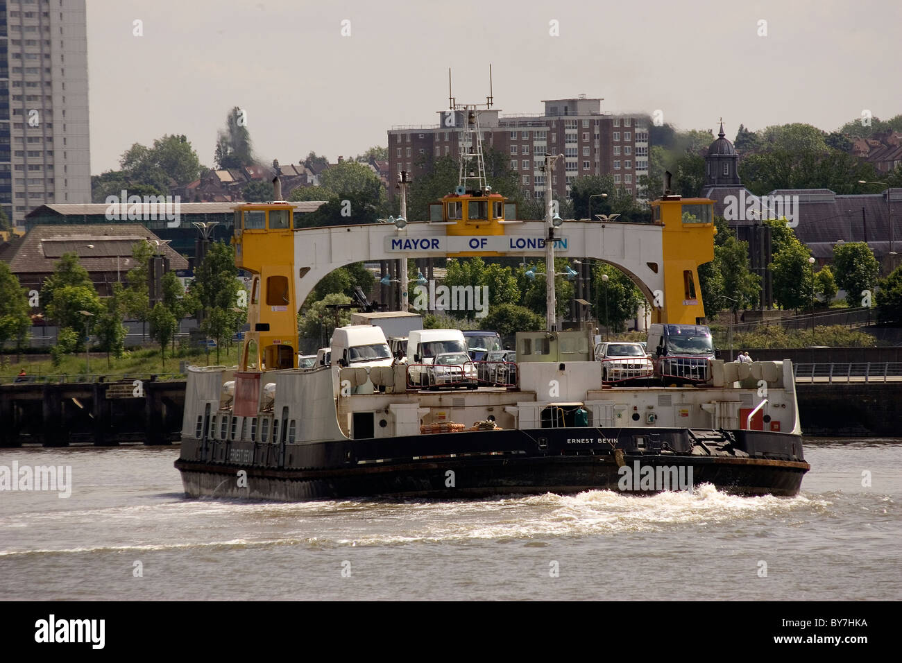 La Woolwich Ferry Banque D'Images