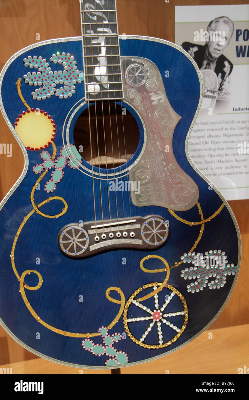 Nashville Tennessee, Country Music Hall of Fame and & Museum, attraction, industrie musicale, préservation, collection d'expositions, produits, vitrine Banque D'Images