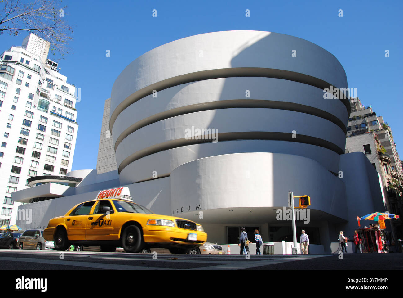 Vue extérieure du Musée Solomon R. Guggenheim Banque D'Images